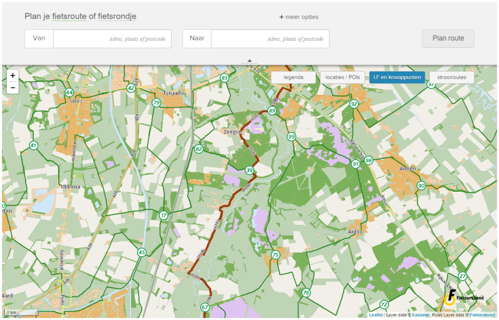 Routeplanner Fiets123